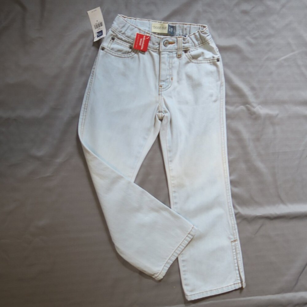 GapKids Girls Boot Cut, Superlastic Blue Jeans   Size 6   NWT